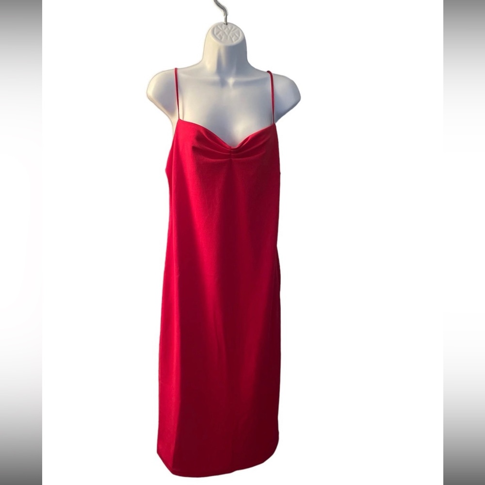 Zara Pink Midi Dress Size M